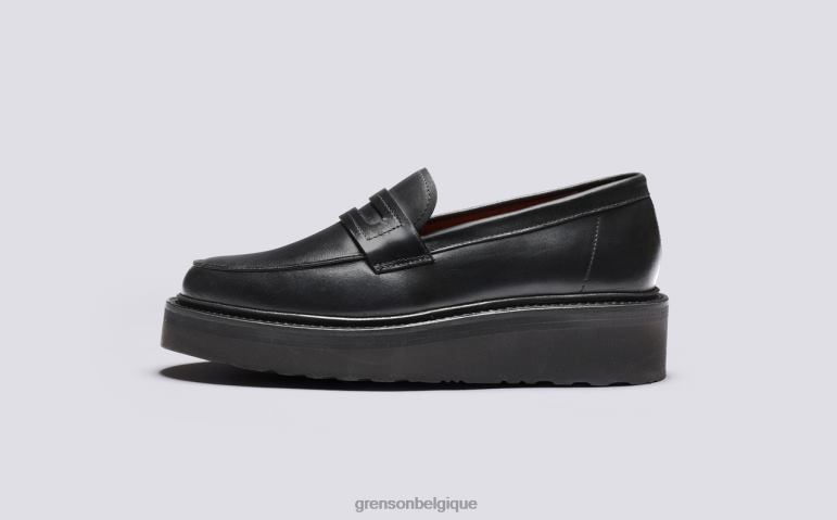 femmes Grenson noir céleste flâneurs HL6R8241