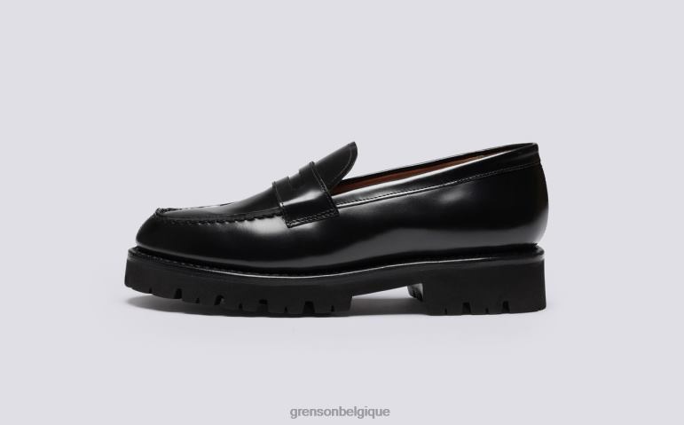 femmes Grenson noir philippe flâneurs HL6R8253