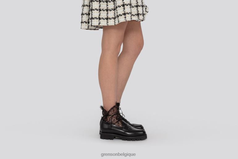 femmes Grenson noir philippe flâneurs HL6R8253
