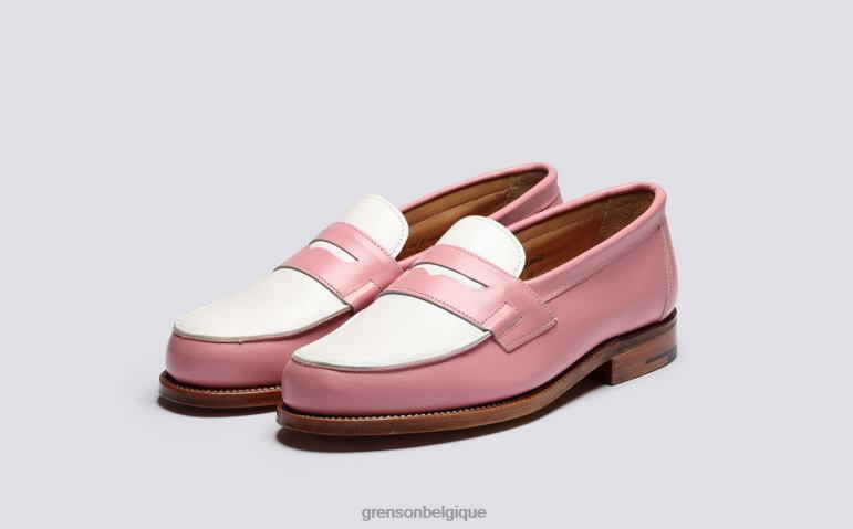 femmes Grenson rose/blanc Epsom flâneurs HL6R8235