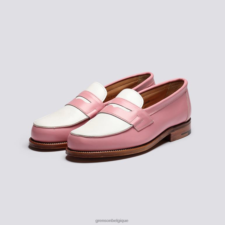 femmes Grenson rose/blanc Epsom flâneurs HL6R8235