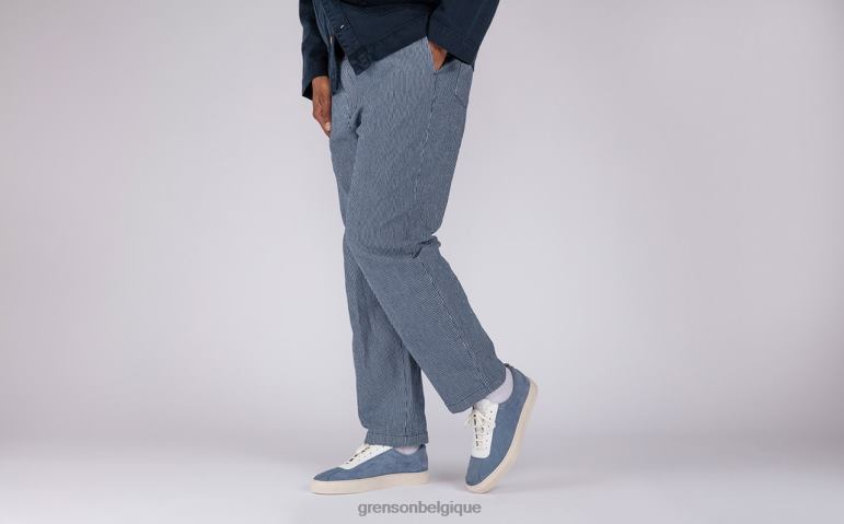 Hommes Grenson bleu clair basket 1 baskets HL6R8170