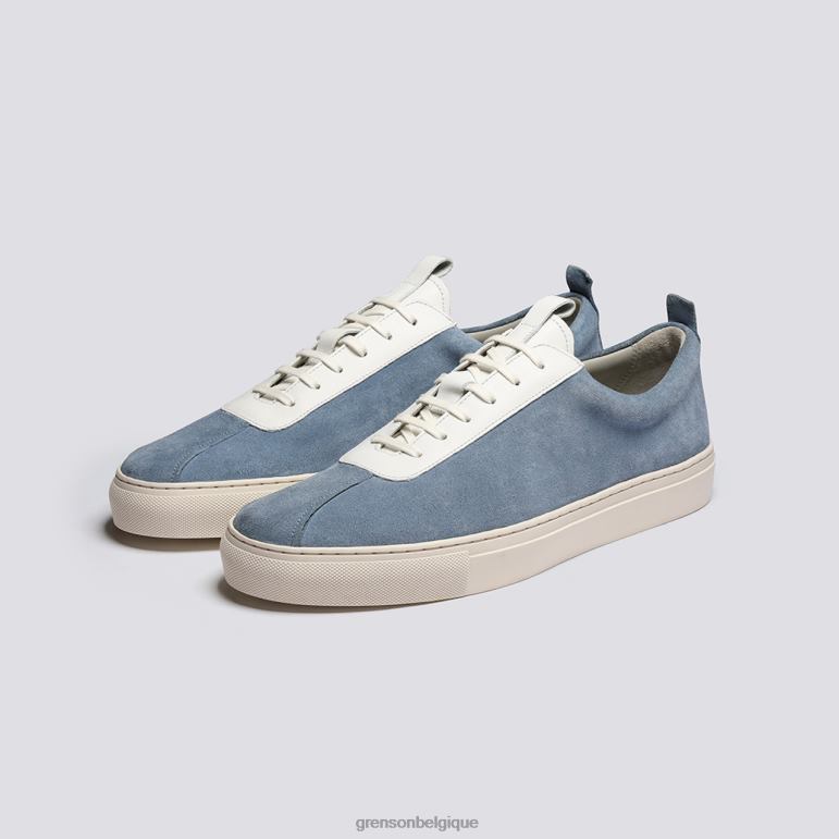 Hommes Grenson bleu clair basket 1 baskets HL6R8170
