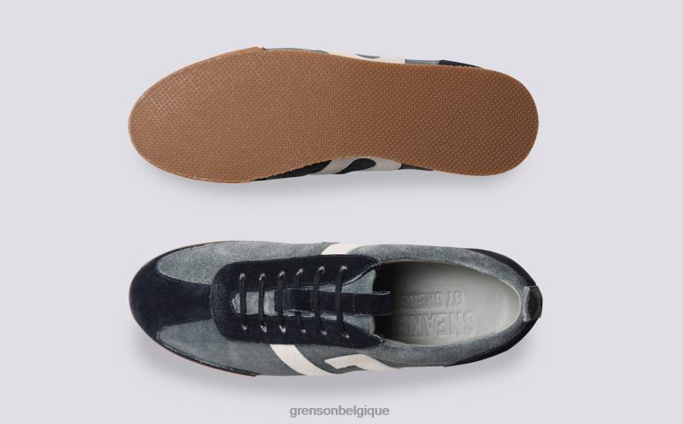 Hommes Grenson bleu espadrille 51 baskets HL6R8194