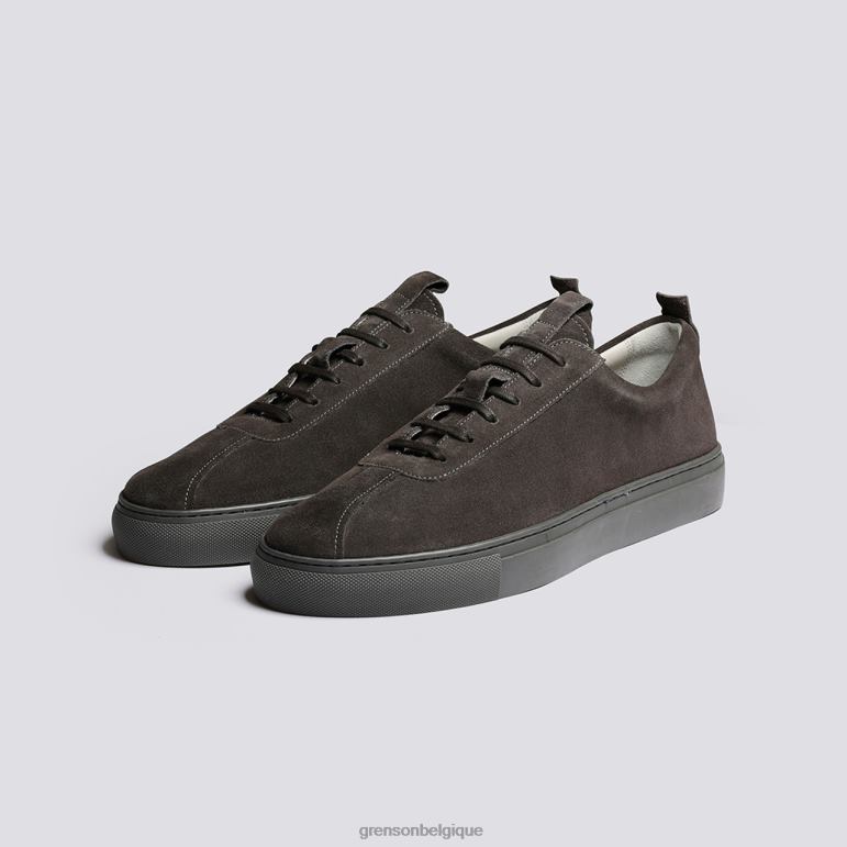 Hommes Grenson gris foncé basket 1 baskets HL6R8176
