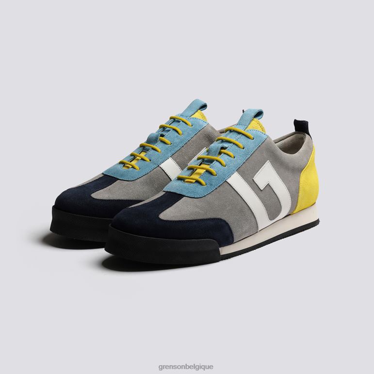 Hommes Grenson multi gris espadrille 51 baskets HL6R8192