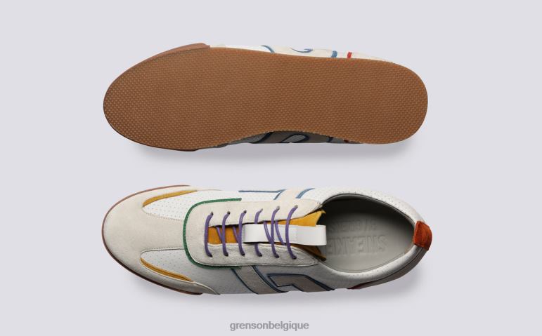 Hommes Grenson multicolore blanc basket 51 + baskets HL6R8187
