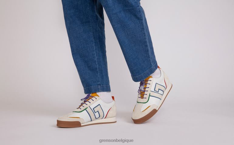 Hommes Grenson multicolore blanc basket 51 + baskets HL6R8187