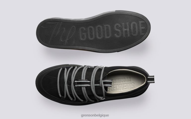 Hommes Grenson noir espadrille 68 baskets HL6R8200