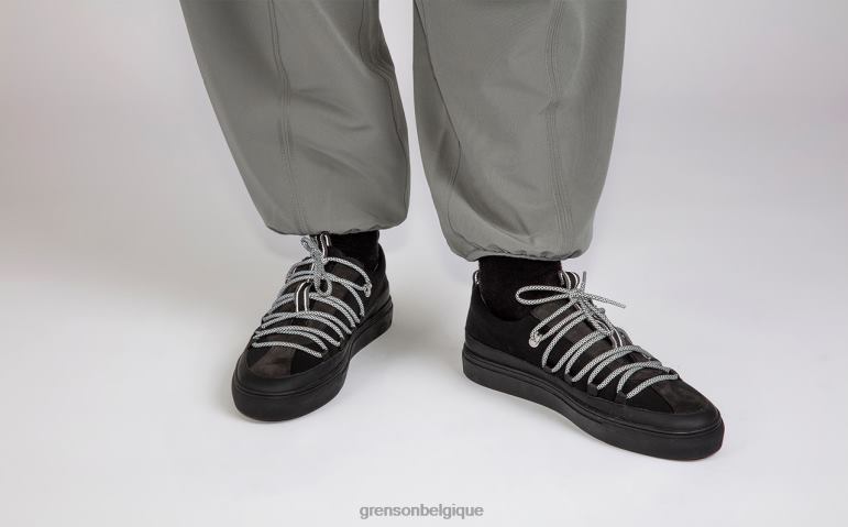 Hommes Grenson noir espadrille 68 baskets HL6R8200