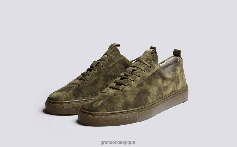 Hommes Grenson vert basket 1 baskets HL6R8173