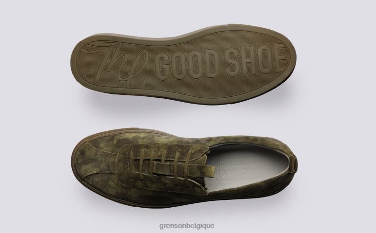 Hommes Grenson vert basket 1 baskets HL6R8173