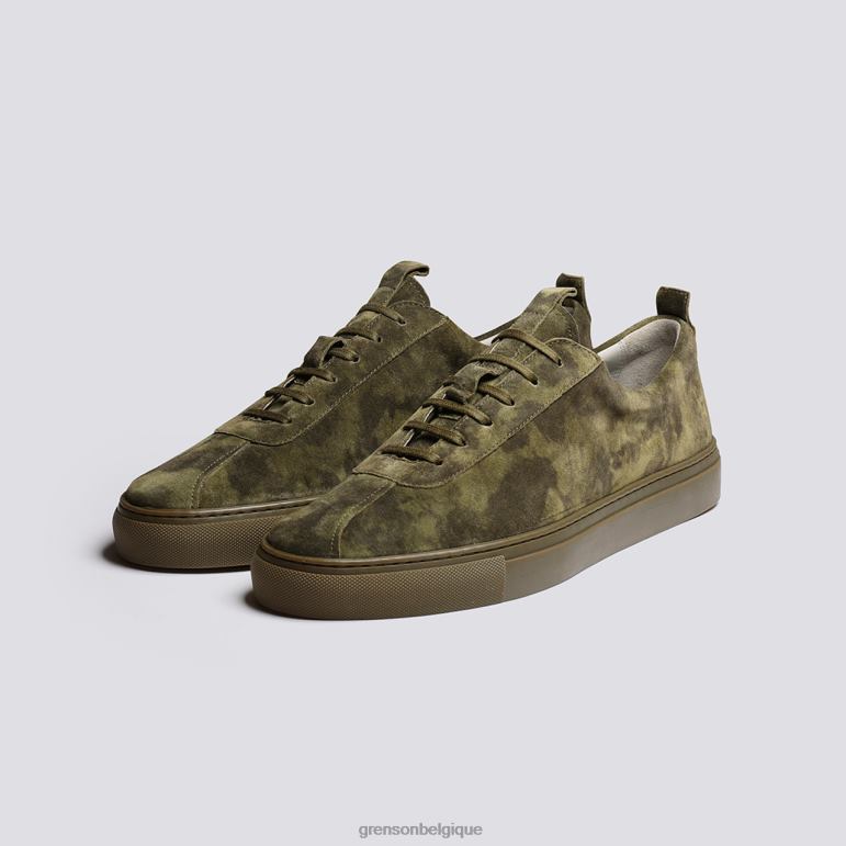 Hommes Grenson vert basket 1 baskets HL6R8173