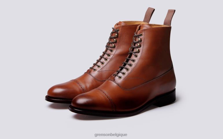 Hommes Grenson Cognac balmoral bottes HL6R85