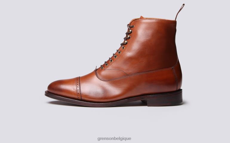 Hommes Grenson Cognac balmoral bottes HL6R85