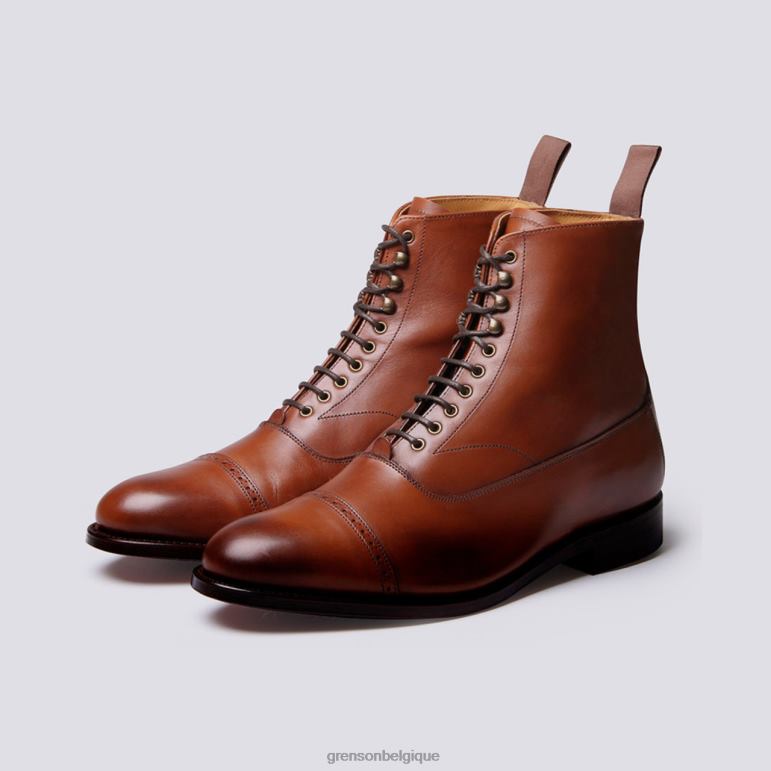 Hommes Grenson Cognac balmoral bottes HL6R85