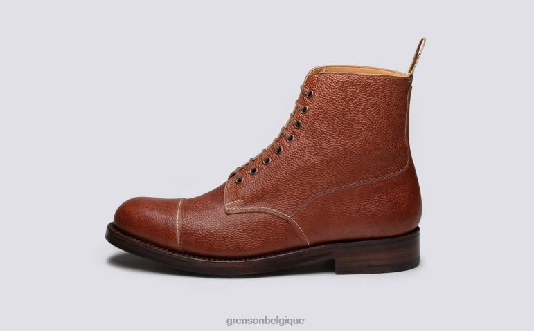 Hommes Grenson Cognac chaussure 3 bottes HL6R838