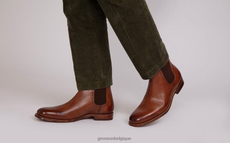 Hommes Grenson bronzage peint à la main Howard bottes HL6R859