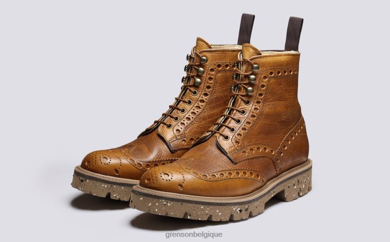 Hommes Grenson brun Fred bottes HL6R828