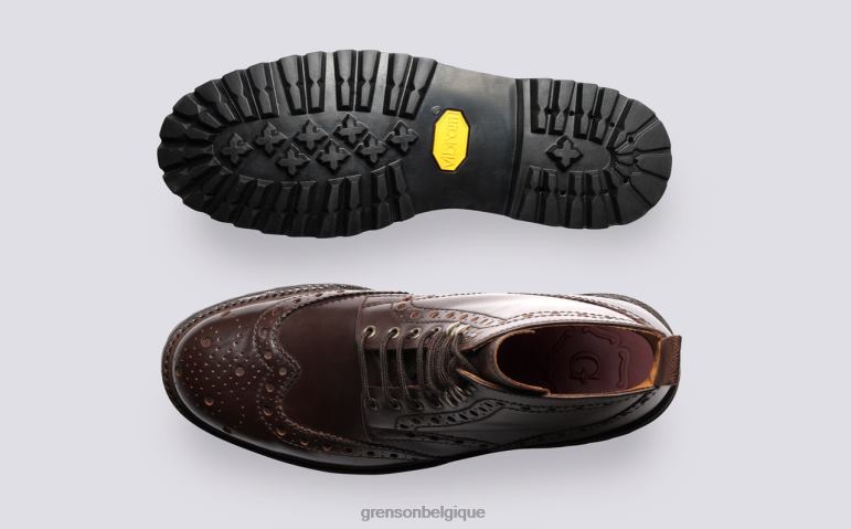 Hommes Grenson brun Fred bottes HL6R832