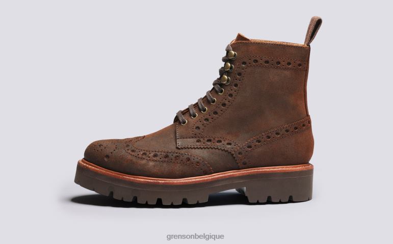 Hommes Grenson brun Fred bottes HL6R854