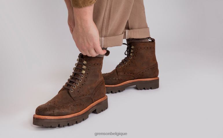 Hommes Grenson brun Fred bottes HL6R854