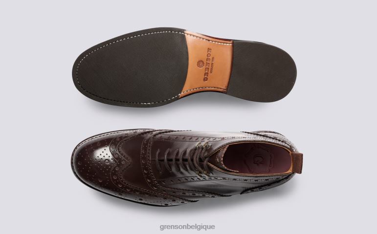 Hommes Grenson brun Nelson bottes HL6R857