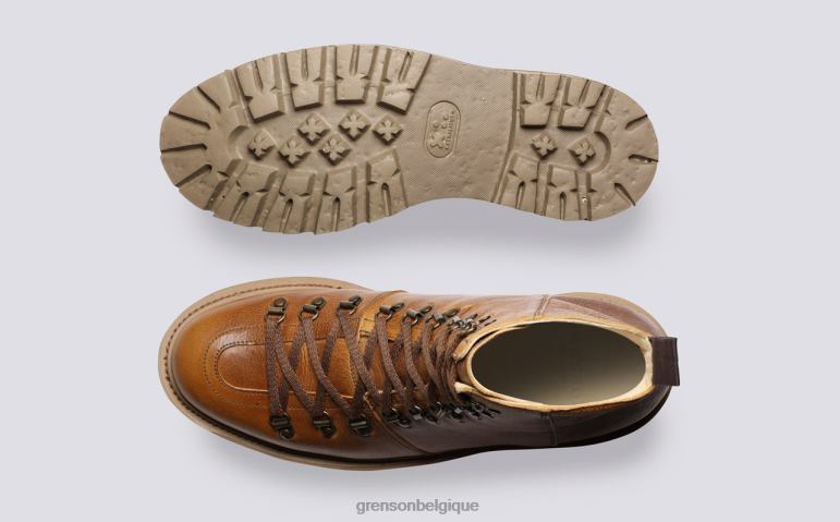 Hommes Grenson brun brady bottes HL6R817