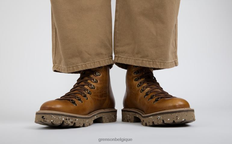 Hommes Grenson brun brady bottes HL6R817