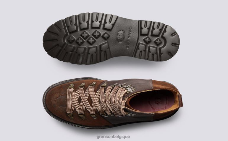 Hommes Grenson brun brady bottes HL6R850