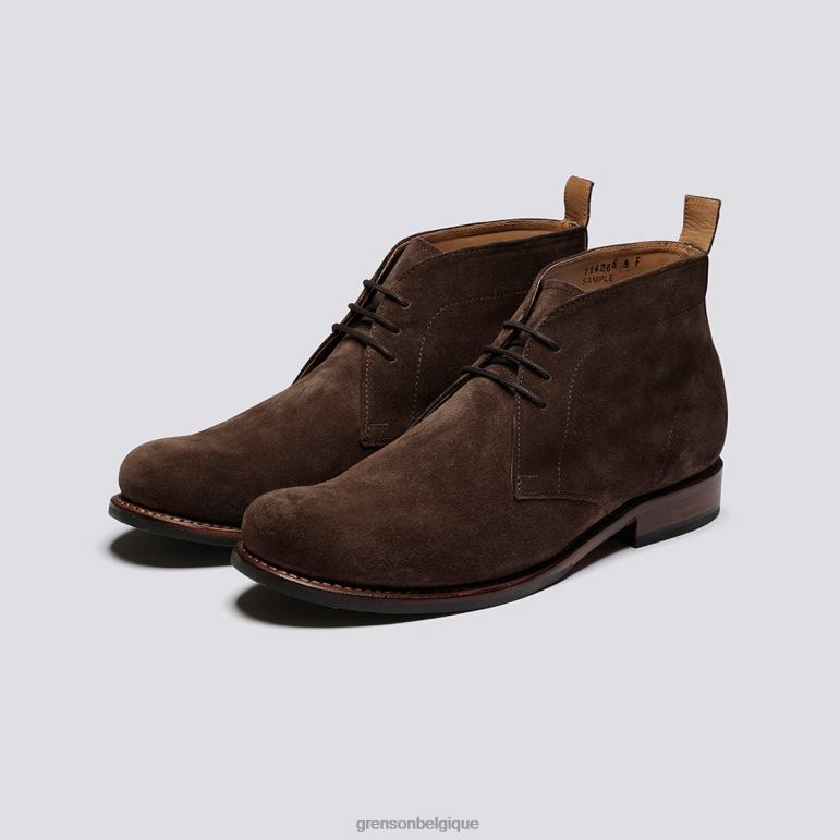 Hommes Grenson marron foncé chester bottes HL6R852