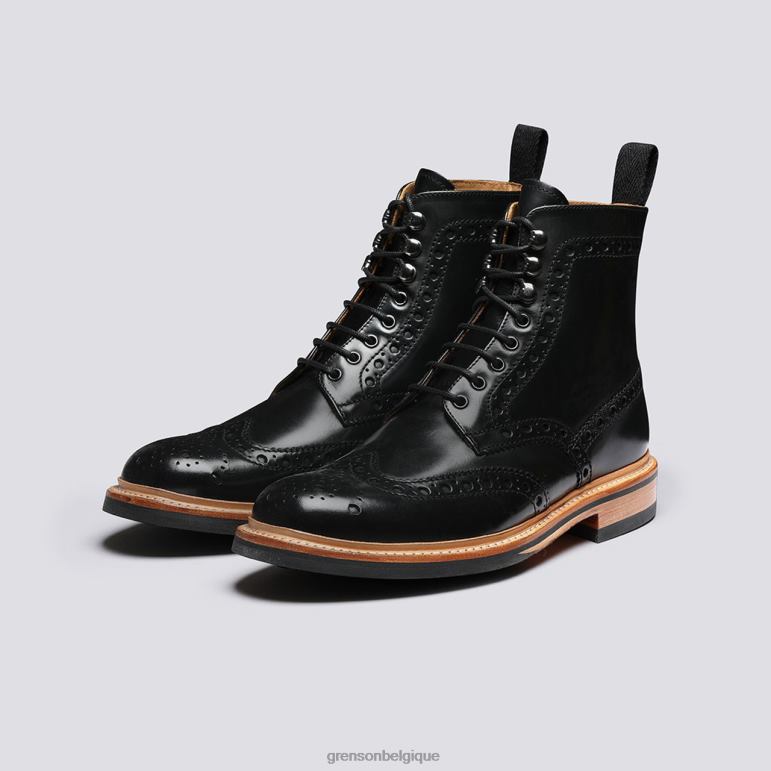 Hommes Grenson noir Fred bottes HL6R816