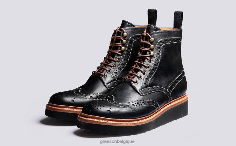 Hommes Grenson noir Fred bottes HL6R830