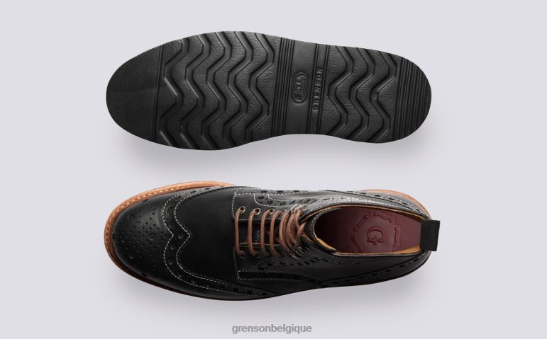 Hommes Grenson noir Fred bottes HL6R830