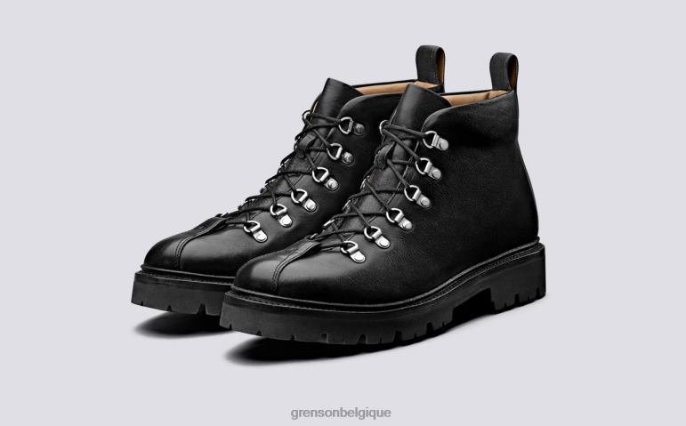 Hommes Grenson noir policier bottes HL6R861