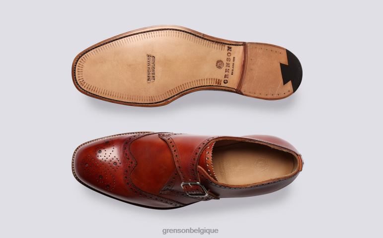 Hommes Grenson Cognac Shrewsbury chaussures brogues HL6R8124