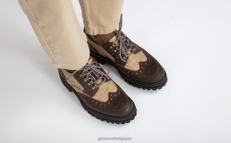 Hommes Grenson beige technologie archie chaussures brogues HL6R8107