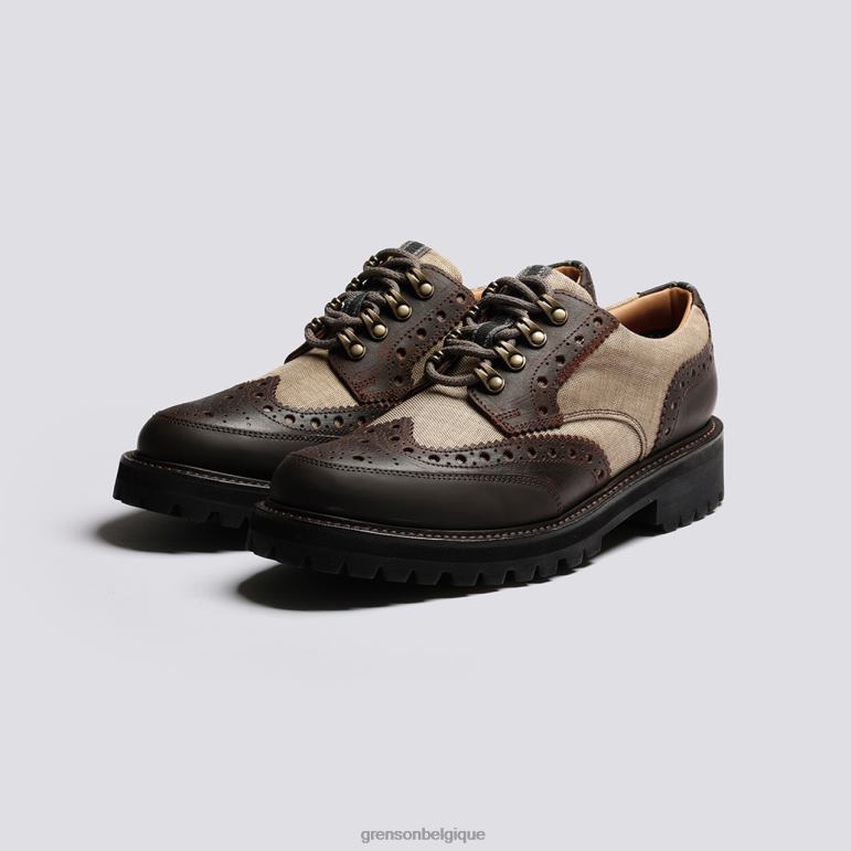 Hommes Grenson beige technologie archie chaussures brogues HL6R8107