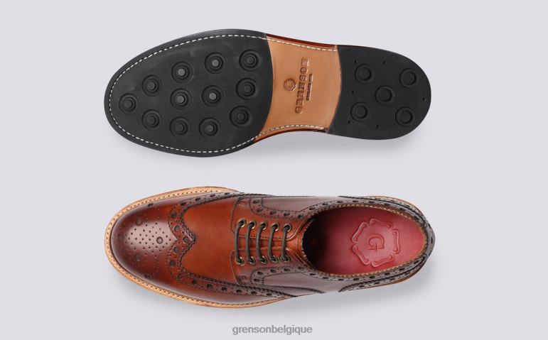 Hommes Grenson bronzer archie chaussures brogues HL6R8116