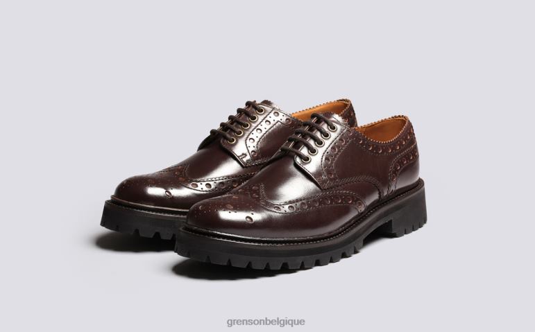 Hommes Grenson brun archie chaussures brogues HL6R8114