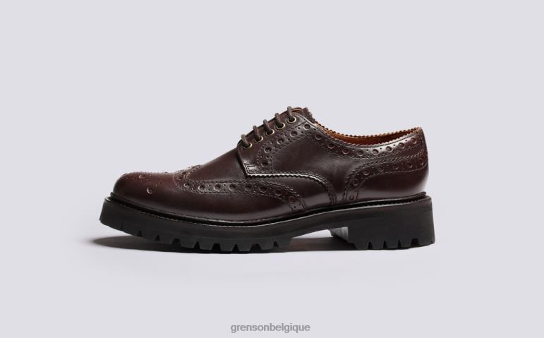 Hommes Grenson brun archie chaussures brogues HL6R8114