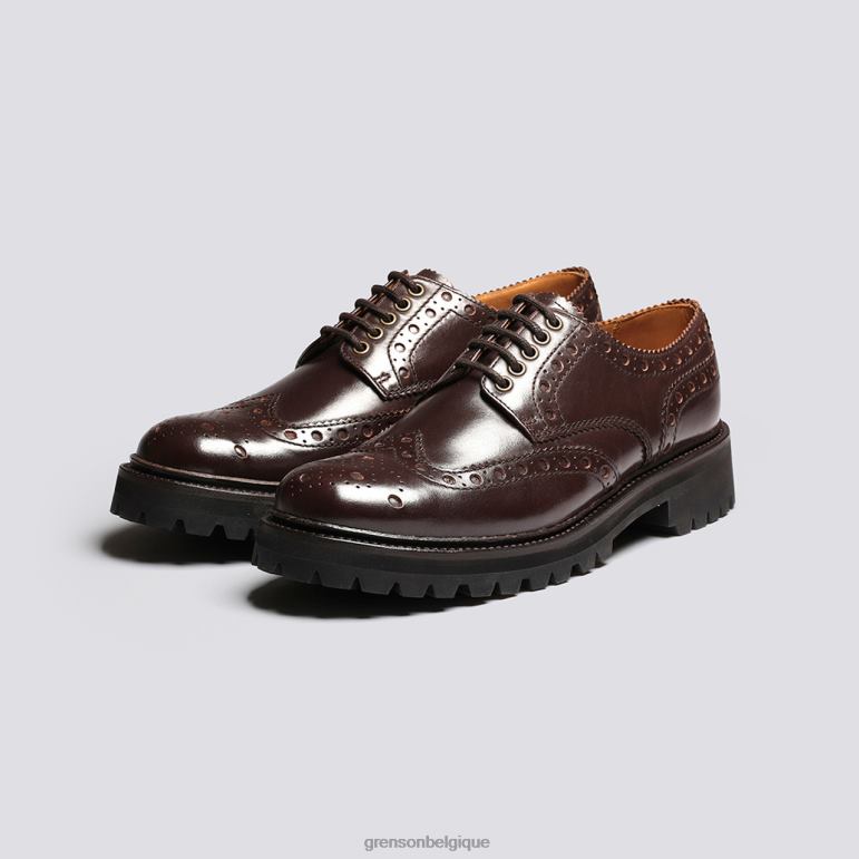Hommes Grenson brun archie chaussures brogues HL6R8114