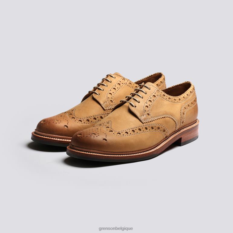 Hommes Grenson gingembre bruni archie chaussures brogues HL6R8110