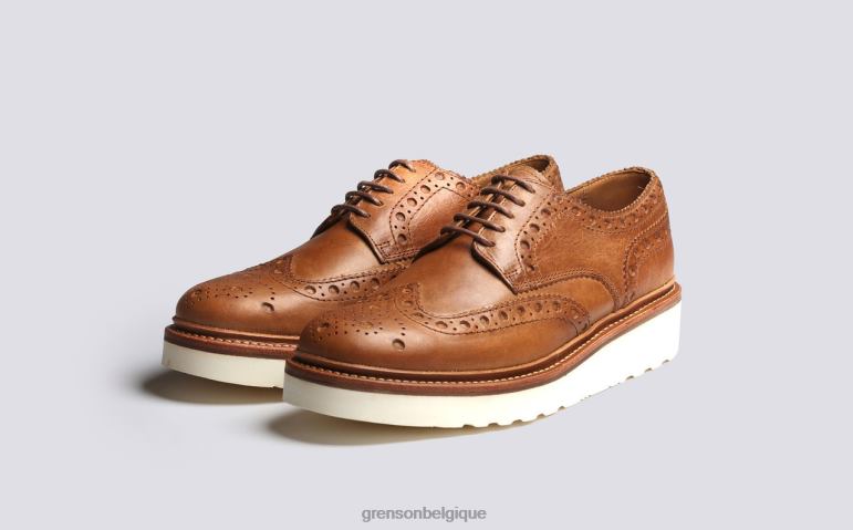 Hommes Grenson naturel archie chaussures brogues HL6R8111