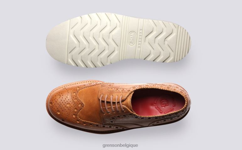 Hommes Grenson naturel archie chaussures brogues HL6R8111