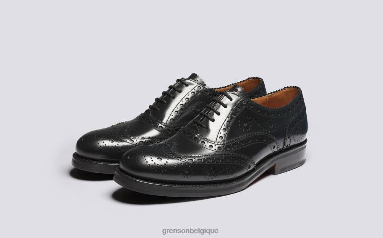 Hommes Grenson noir anderson chaussures brogues HL6R8123