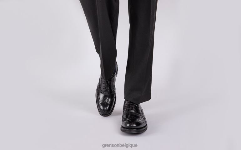 Hommes Grenson noir anderson chaussures brogues HL6R8123