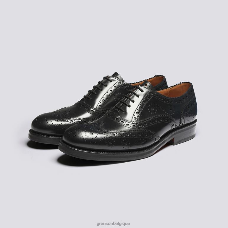 Hommes Grenson noir anderson chaussures brogues HL6R8123