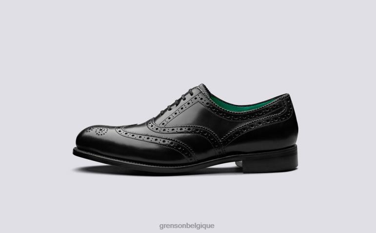 Hommes Grenson noir/jade herse chaussures brogues HL6R8125