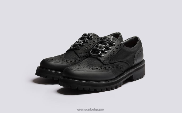 Hommes Grenson noir technologie archie chaussures brogues HL6R8108
